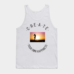 Create Your Own Happiness Sunset Tank Top